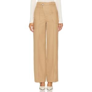Camila Coelho 'Mimi' Tan Canvas Pant Size XS
